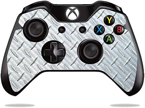 עור סיבי פחמן של אוברסקינס לבקר Microsoft Xbox One One S או אחד - קיר שחור | גימור סיבי פחמן עמיד ועמיד מרקם